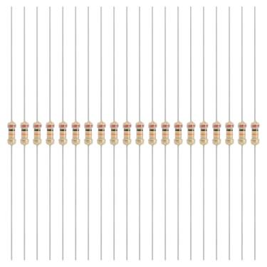 Imagem de YOKIVE 200 peças 1/4W (0,25 Watts) 20k Ohm 5% Resistor de filme de carbono, resistor fixo único de filme de carbono | Ótimo para dispositivos eletrônicos DIY, placas de circuito, sensores