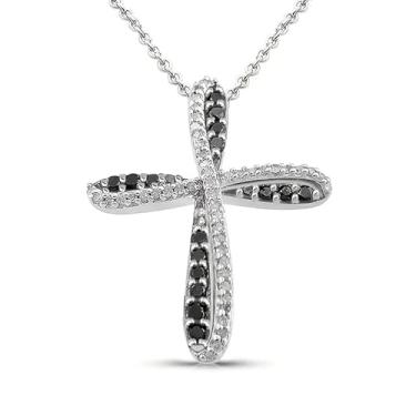 Imagem de Colar com pingente de cruz elegante requintado para mulheres, joias modernas versáteis, 40cm 5cm, Metal, Zircônia cúbica