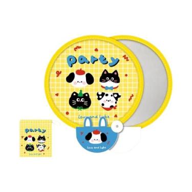 Imagem de Ventilador Portátil Dobrável De Verão Com Desenho De Menina, Placa Ref