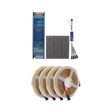 Imagem de Fita LED COB 24V Com Efeito De Água Corrente Sincronizada WS2811, Inte