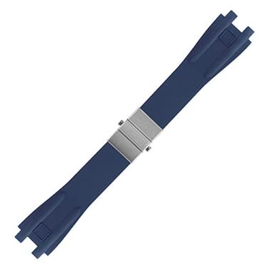 Imagem de ZUC Pulseira de borracha de silicone para Ulysse Nardin, esportes ao ar livre, impermeável, pulseira de substituição, peças de acessórios de relógio (4)