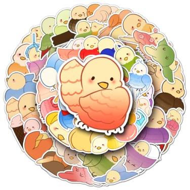 Imagem de 50 peças de vinil à prova d'água fofos coloridos pintinho paraíso adesivos temáticos, garrafa de água e decoração de sala de aula, prêmios de professores e itens essenciais para sala de aula