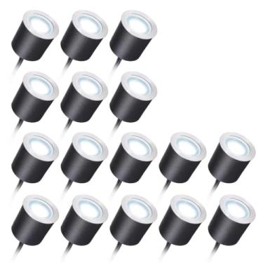 Imagem de Luzes de LED embutidas baixa tensão DC12V para deck IP67 Lâmpada enterrada Luz paisagística quintal Jardim Caminho Escadas Pátio