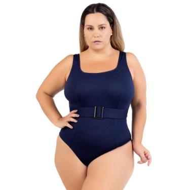 Imagem de Maio Plus Size Com Cinto Ajustavel Decote Nas Costas 2024 - Hype Modas