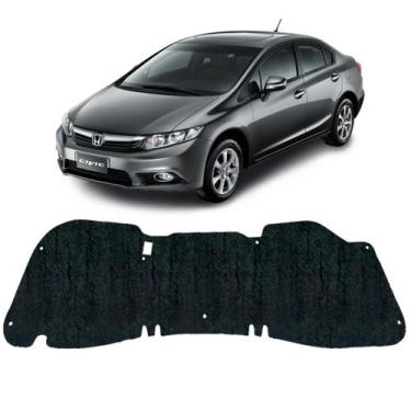 Imagem de Forro Capo Honda Civic 2012 a 2016 Revestimento Manta Autocolante Isol