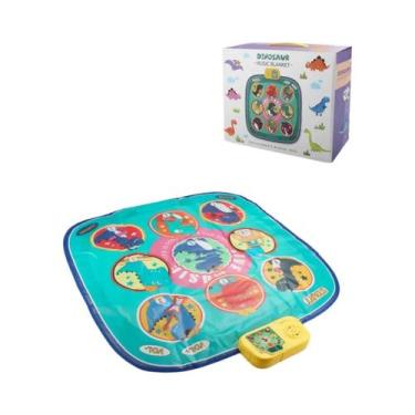 Imagem de Tapete Musical Infantil Grande 90x90cm Tapete De Dança Elétrico Com Lu