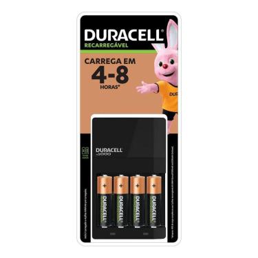 Imagem de 2X Carregador De Pilhas Recarregáveis Duracell Aa/Aaa Com 4