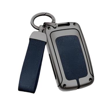 Imagem de Capa de couro para chave remota de carro, compatível com Lexus IS250 IS300C RX270 450h GX CT200H GX400 GX460 ES240 350 LS460 GS300 460h ES300h(C-gun blue ring)