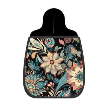 Imagem de Lixeira De Carro Organizador Lixinhocar Floral Ornamental Azul