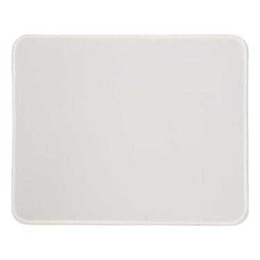 Imagem de Kriture Mouse Pad com Bordas Costuradas, Base de Borracha Antiderrapante, Superfície Premium e Resistente à Água para Computador, Notebook, Escritório e Casa, 260x210x3mm, Branco