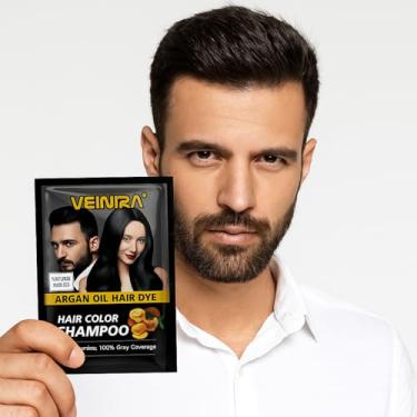 Imagem de Shampoo Tonalizante Escurece Cabelo E Barba Branca 1 Sachê de 25ml