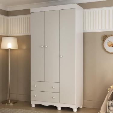 Imagem de Guarda-roupa Infantil 92cm 3 Portas e 2 Gavetas Dengo Multimóveis MP4437