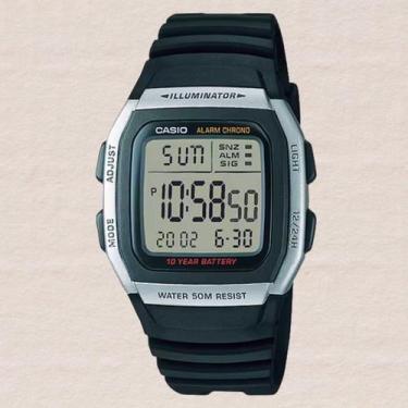 Imagem de Relógio Casio Masculino Illuminator Digital Preto W-96H-1AVDF