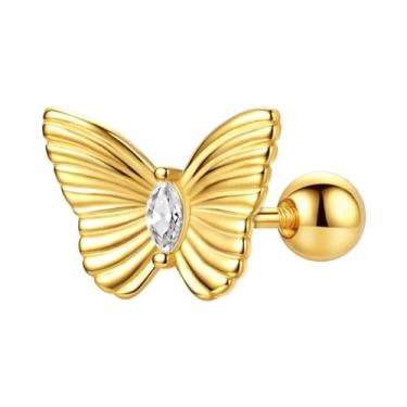 Imagem de Brincos De Prata Esterlina 925 Femininos Com Laço E Estrela, Joia Fina