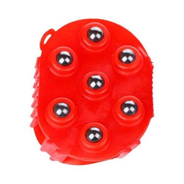 Imagem de Luva Massageadora Corporal De Silicone Com 7 Bolas 360 graus Ferrament