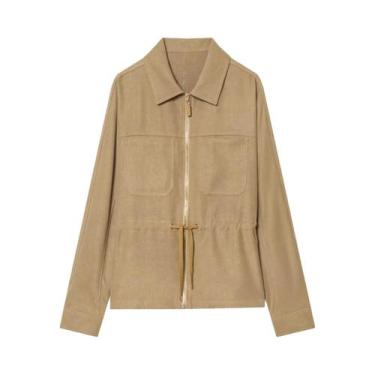 Imagem de Conjunto Casual Feminino De Inverno: Jaqueta Elegante Com Lapela E Cal