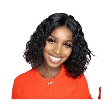 Imagem de Peruca Sintética Curta Cacheada Feminina Afro Africana De Fibra De Sed