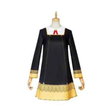 Imagem de Fantasia Cosplay Infantil Anya Forger Para Crianças, Vestido Preto Kaw