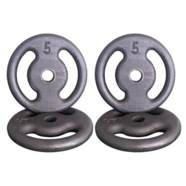 Imagem de Kit 4X Anilhas De Ferro 05Kg