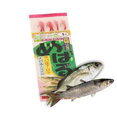 Imagem de Isca Artificial Fluorescente Sabiki 6 Anzois Acude Lago Rio Mangue Baiacu Bagre Robalo Corvina Xerelete Pesca Noturna