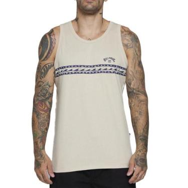 Imagem de Regata Billabong Wave Stripe SM25 Masculina Areia, G, Harvest gold