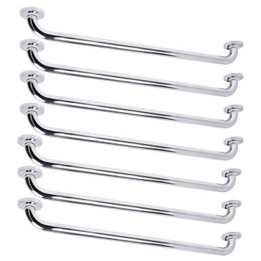 Imagem de Barra de Apoio Alca 80cm kit 7 Uni Acessibilidade Idoso Cadeirante Deficiente Box Banheiro Seguranca Corrimao Corredor