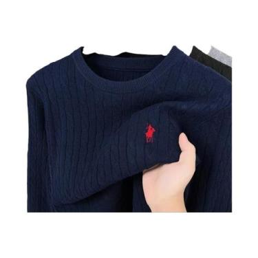 Imagem de Suéter Masculino Clássico Paul Designer Com Bordado De Pônei, Moda Que