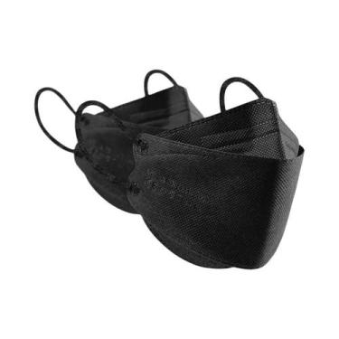 Imagem de Máscara KN95 FFP2 Em Forma De Peixe Preto Para Adultos, 4 Camadas, Más