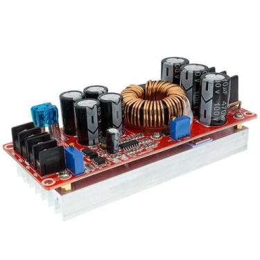 Imagem de Conversor DC 1200W 20A Boost Step-up Módulo de fonte de alimentação IN