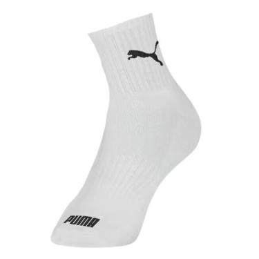 Imagem de Kit 3 Pares Meias Puma Cano Médio Adulto Algodão Original, 39/43, Bran