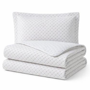 Imagem de Kit Colcha Cobre Leito Jogo Roupa Cama Solteiro 2 Pç Matelado Dupla Fa