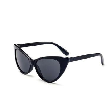 Imagem de Óculos De Sol No Formato De Gatinho Lentes Escuras - Vinkin, Preto