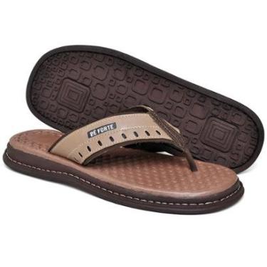 Imagem de Chinelo Masculino Ortopédico Anatômico em Couro-Masculino
