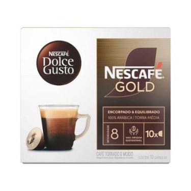 Imagem de Cápsula de Café Clássico Nestlé Espresso Árabica Nescafé Gold Gusto 10 Cápsulas-Unissex