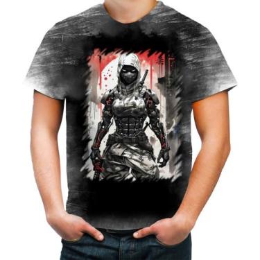 Imagem de Camiseta Desgaste Ciborgue Ninja Robô Espreita 12 - Kasubeck Store®, B