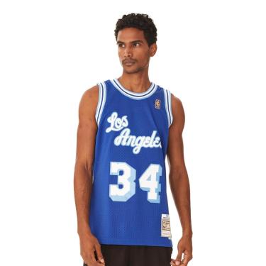 Imagem de Regata Mitchell & Ness Swingman Jersey Alternate Los Angeles Lakers Shaquille Oneal Mas...