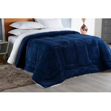 Imagem de Cobredom Canelado King Edredom Sherpa Lã De Carneiro Macio - Guilherme