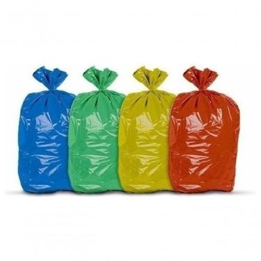 Imagem de Saco para Lixo Saco de Lixo 20 Litros Coloridos Coleta de Resíduos em Polietileno de Ba...