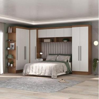 Imagem de Quarto Completo Viena 10 Portas 6 Gavetas 7 Peças Espresso Móveis
