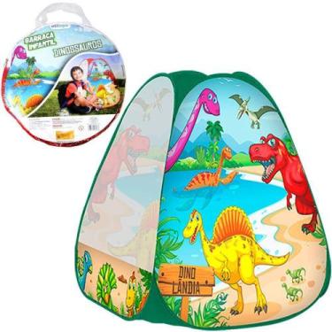 Imagem de barraca dobravel dinossauros 88x76cm na bolsa - ETITOYS