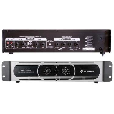 Imagem de Amplificador Profissional Ll Audio Pro1200 Classe D 300w Rms