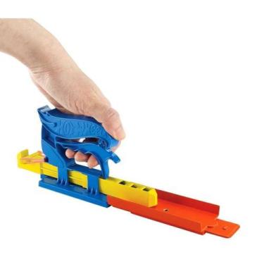 Imagem de Hot wheels - lançador portátil de bolso com carro (azul)