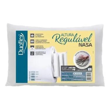 Imagem de Travesseiro Nasa De Altura Regulável - Duoflex - 48 X 68 Cm Cor Branco