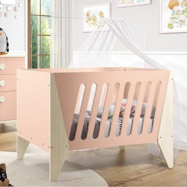 Imagem de Berço Mini Cama Hope - Rosa/Natural - Serpil Baby, Rosa