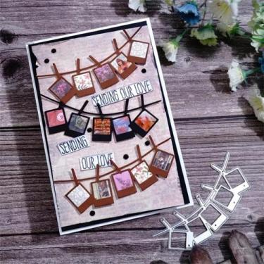 Imagem de Matriz de corte 3D MSCHEFAY para moldura, metal, scrapbooking, 10 x 4 