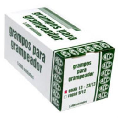 Imagem de Grampo para Grampeador 23/13 Galvanizado 5000 Grampos - ACC