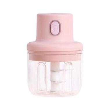Imagem de Kit 2 Mini Processador Moedor Elétrico Alho Sem Fio Alimentos Usb - Be