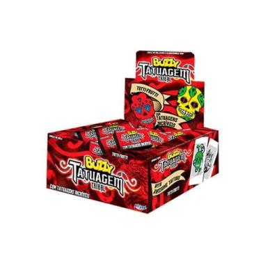 Imagem de Chiclete buzzy tribal tutti frutti 360 g
