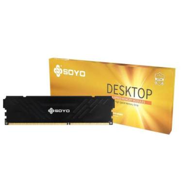 Imagem de Memória RAM Preta De 8GB DDR4 2666MHz Para PC Desktop SOYO 288PIN 1.5V