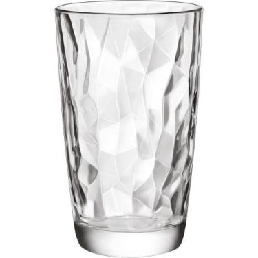 Imagem de Copo Diamond Bormioli Rocco 14x9x9cm Vidro Transparente 470ml 6pçs Beb